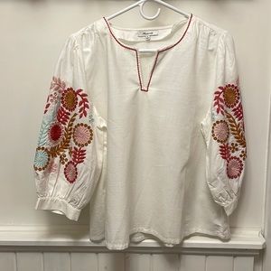 Madewell Embroidered Top